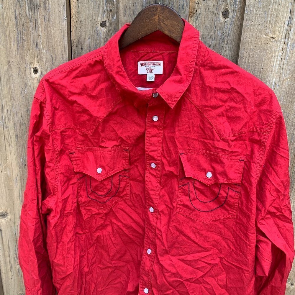 True Religion Shirt Red XXL